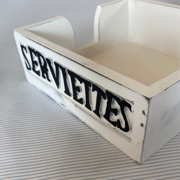 Servietholder - Hvid 