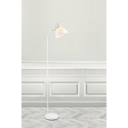 Hvid gulvlampe - CLAYTON