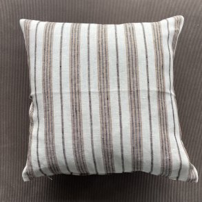 Stribet h�rpudebetr�k brun/sort 