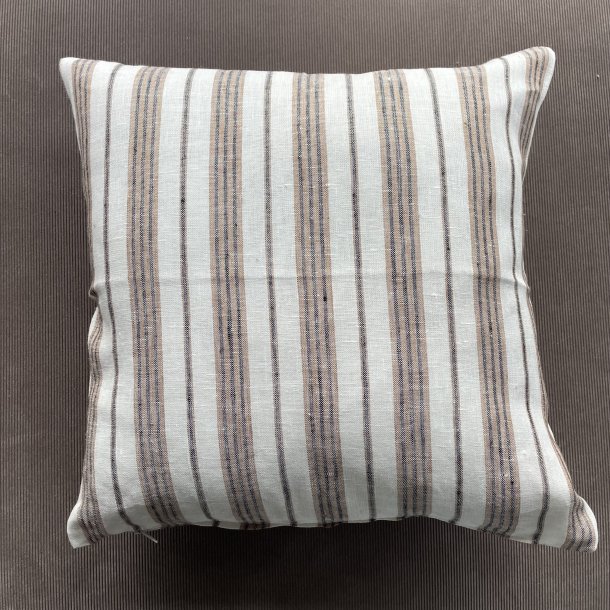 Stribet h�rpudebetr�k brun/sort 