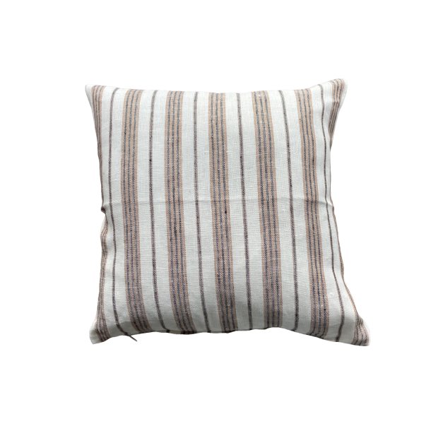 Stribet h�rpudebetr�k brun/sort 