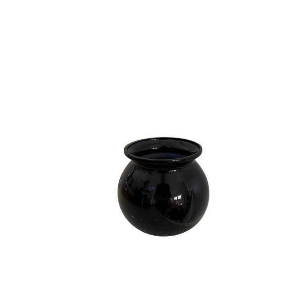 Rund vase - antik sort 