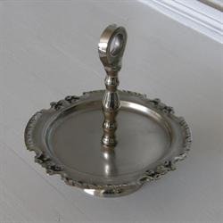 Rundt fad m/holder i midten