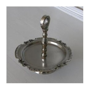 Rundt fad m/holder i midten