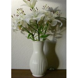 Vase - keramik m/guldkant 