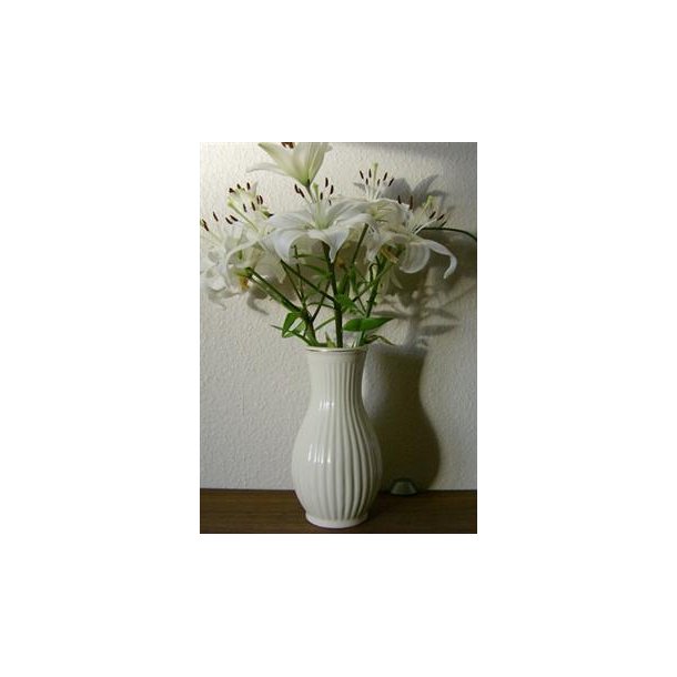 Vase - keramik m/guldkant 