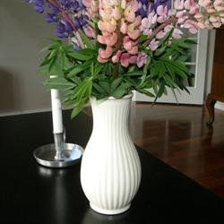 Vase - keramik m/guldkant 