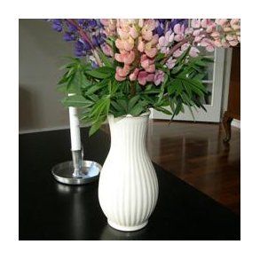 Vase - keramik m/guldkant 