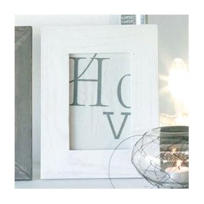 Tr�ramme - hvid (10x15cm)