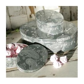 Opbevaringsdser m/paisley 