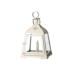 Lanterne m/buet tag - white