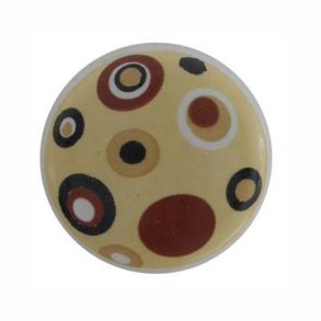 Porcelnsknop -  Prikker 