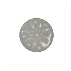 Keramikgreb m/prget blomst, gr 