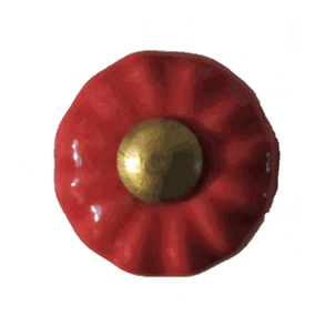 Porcelnsknop - Lille rd 