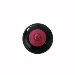 Porcelnsknob - Sort/Lyserd