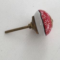 Porcelnsgreb - Rd m/hvid kant 