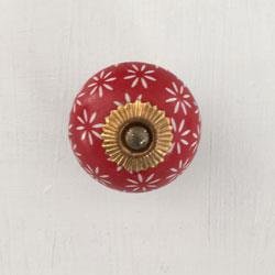 Porcelnsgreb - Rd m/hvid kant 