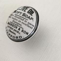 Porcelnsgreb - Hvid m/sort motiv