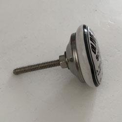 Porcelnsgreb - Hvid m/sort motiv