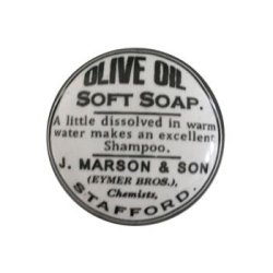 Porcelnsgreb - Hvid m/sort motiv