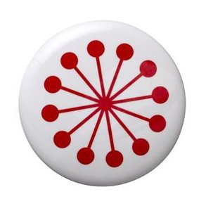 Knage - keramik - Blomst 8cm