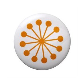 Knage - Orange - Blomst 8cm