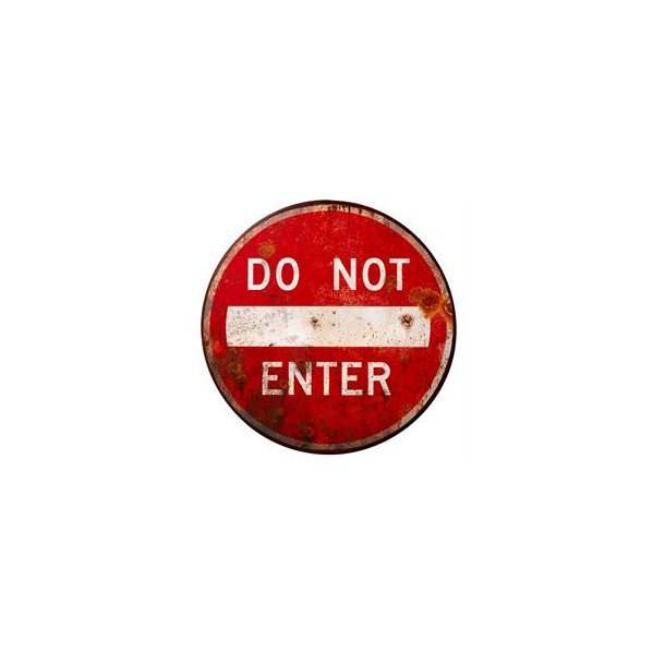 Skilt "Do not Enter" 