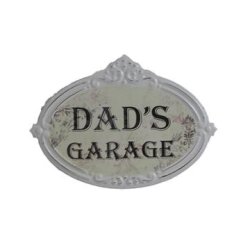 Skilt "Dads garage"