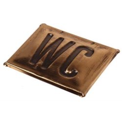 Metalskilt - WC