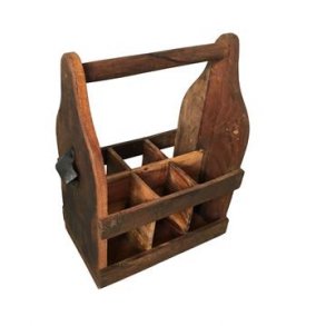 Trkasse til 6 flasker m/oplukker 