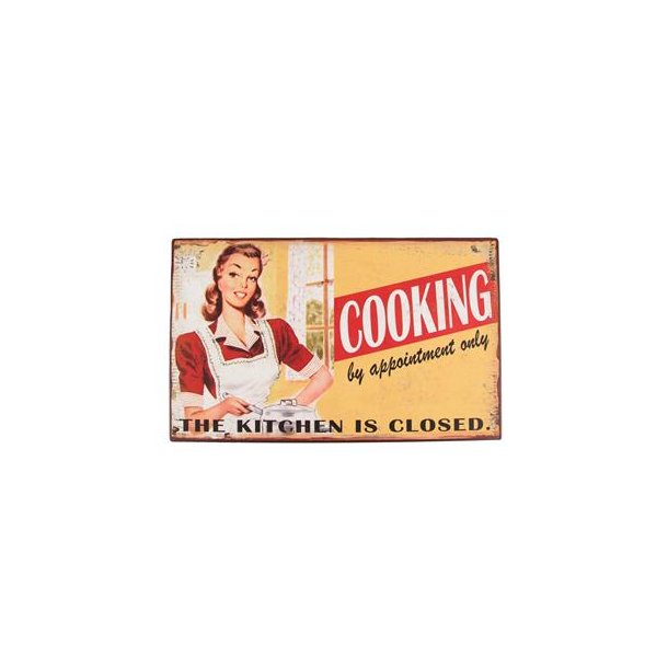 Skilt - Cooking Retro